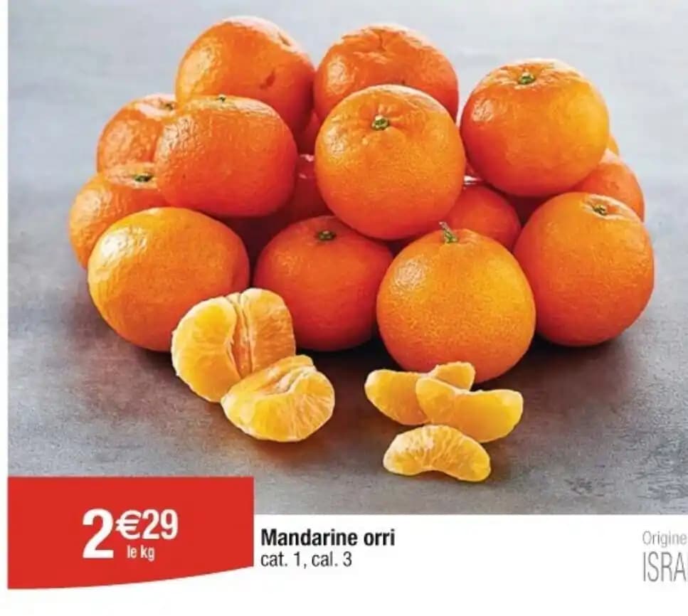 Mandarine orri cat. 1, cal. 3