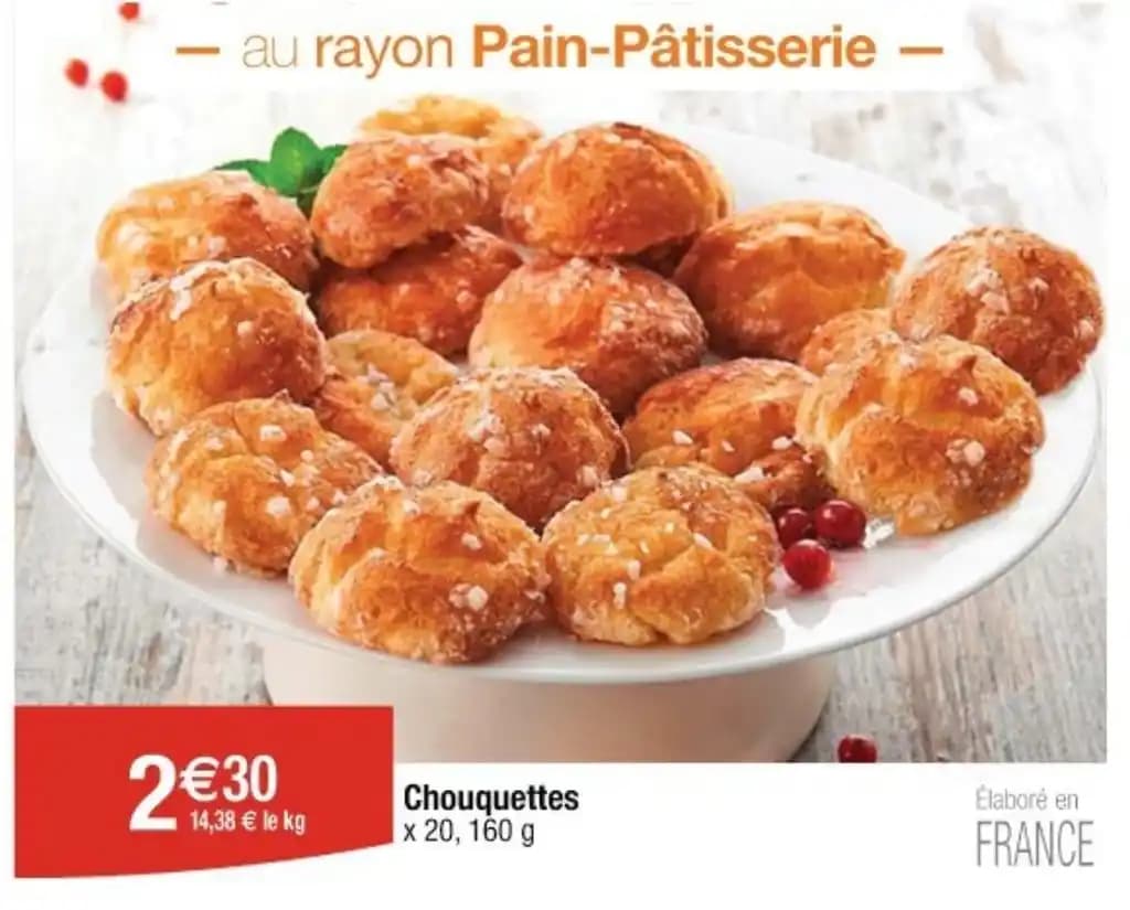 Chouquettes x 20, 160 g