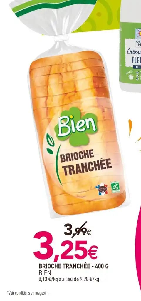 BRIOCHE TRANCHÉE - 400 g