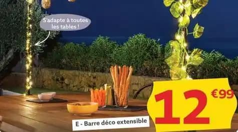 Barre déco extensible