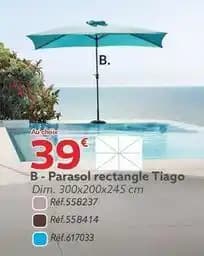 Parasol rectangle tiago