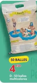 50 balles multicolores