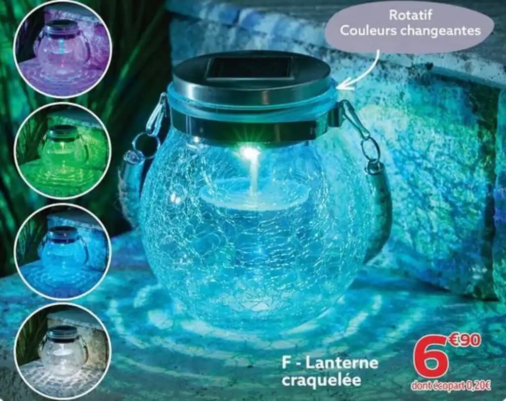 F - Lanterne craquelée