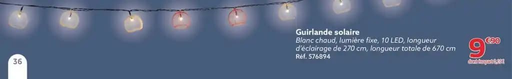 Guirlande solaire