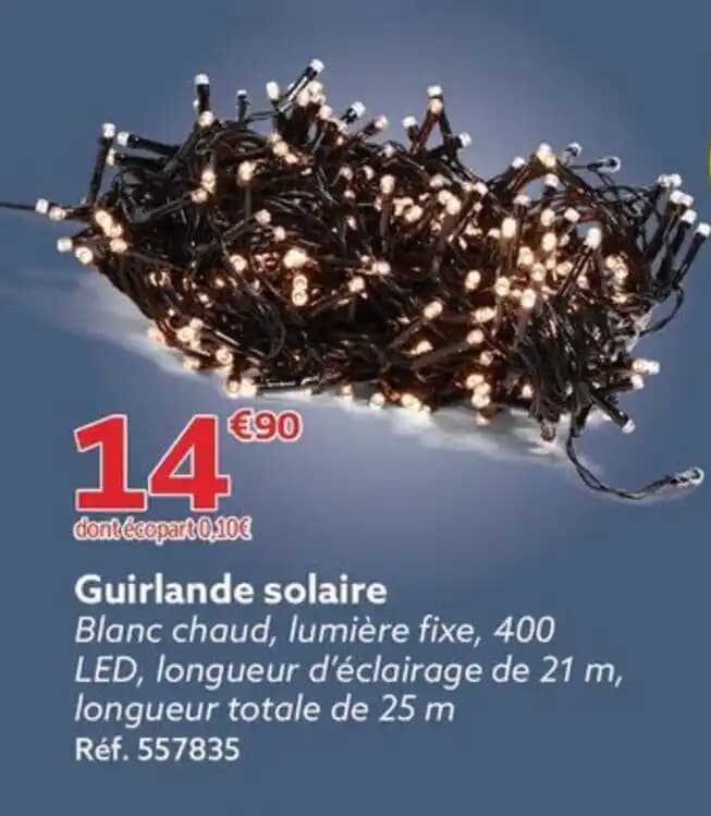 Guirlande solaire