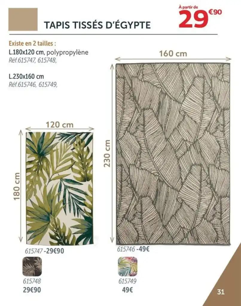 TAPIS TISSÉS D'ÉGYPTE