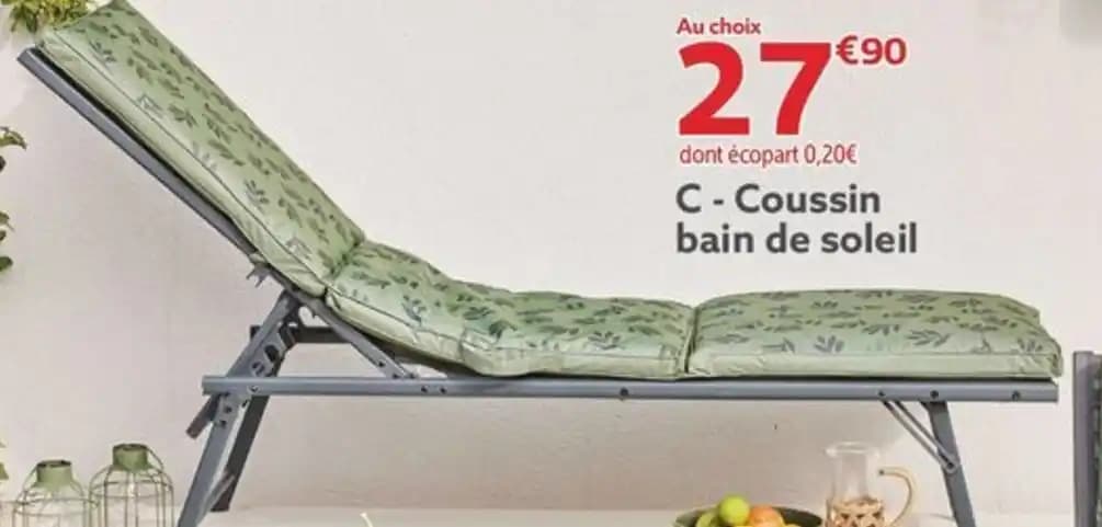 Coussin bain de soleil