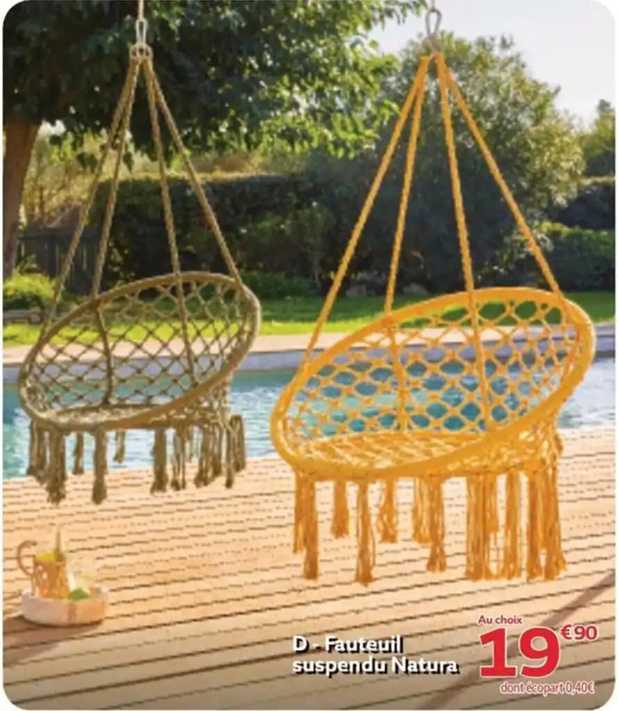 Fauteuil suspendu Natura