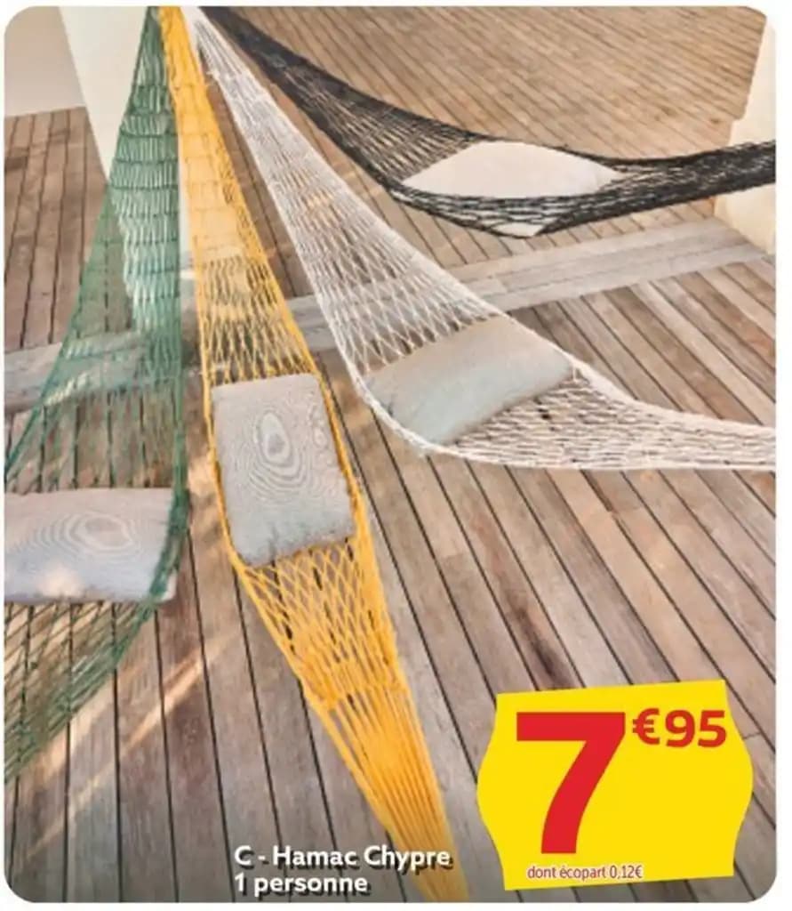Hamac Chypre 1 personne