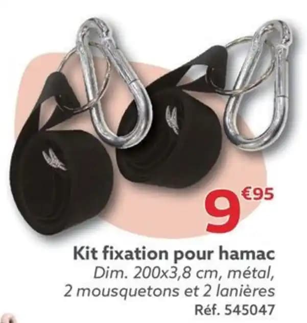 Kit fixation pour hamac