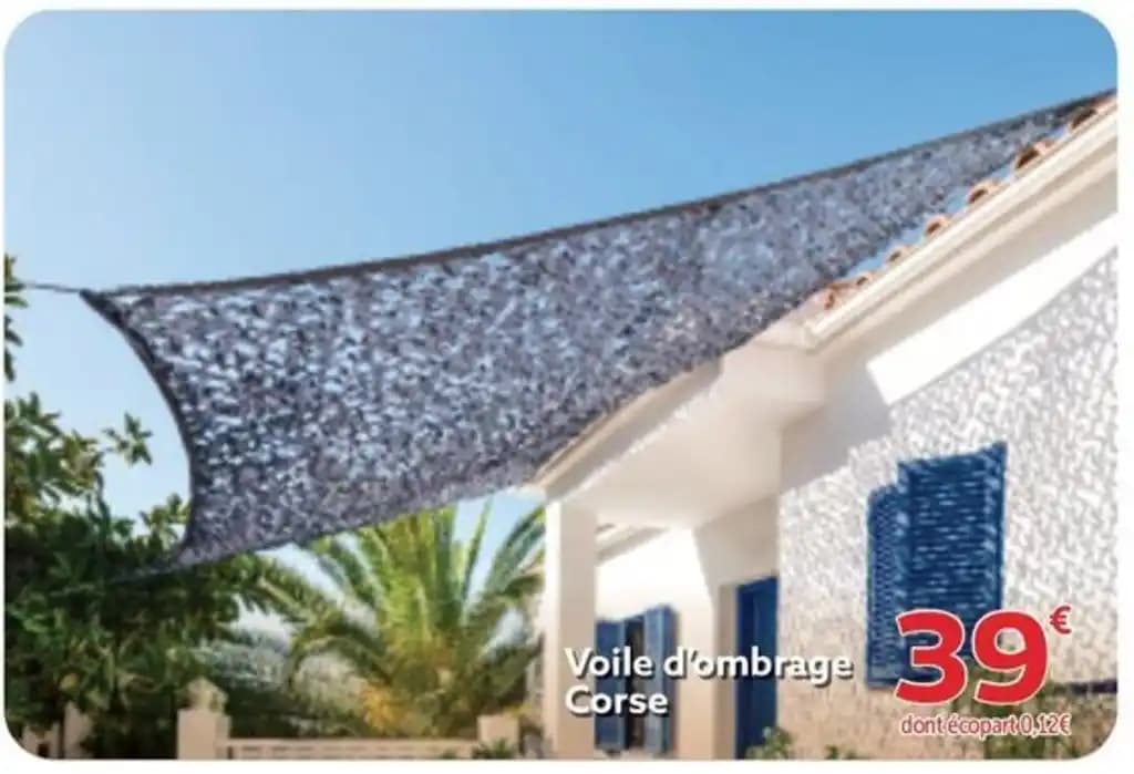 Voile d'ombrage Corse