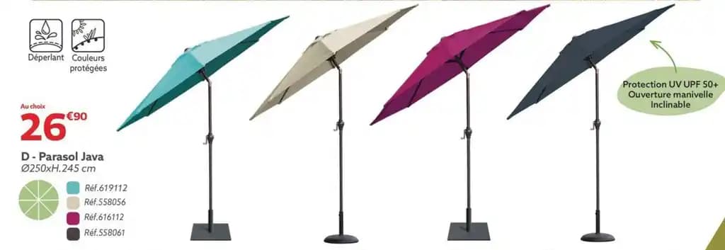 Parasol Java 0250xH.245 cm