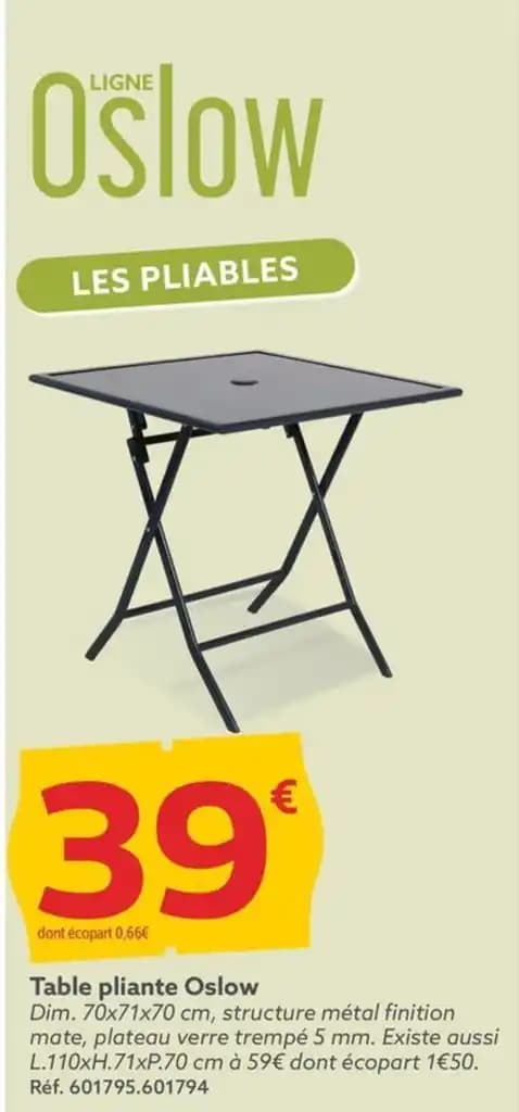 Table pliante Oslow