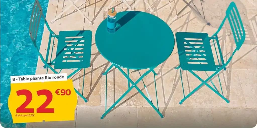 Table pliante Rio ronde