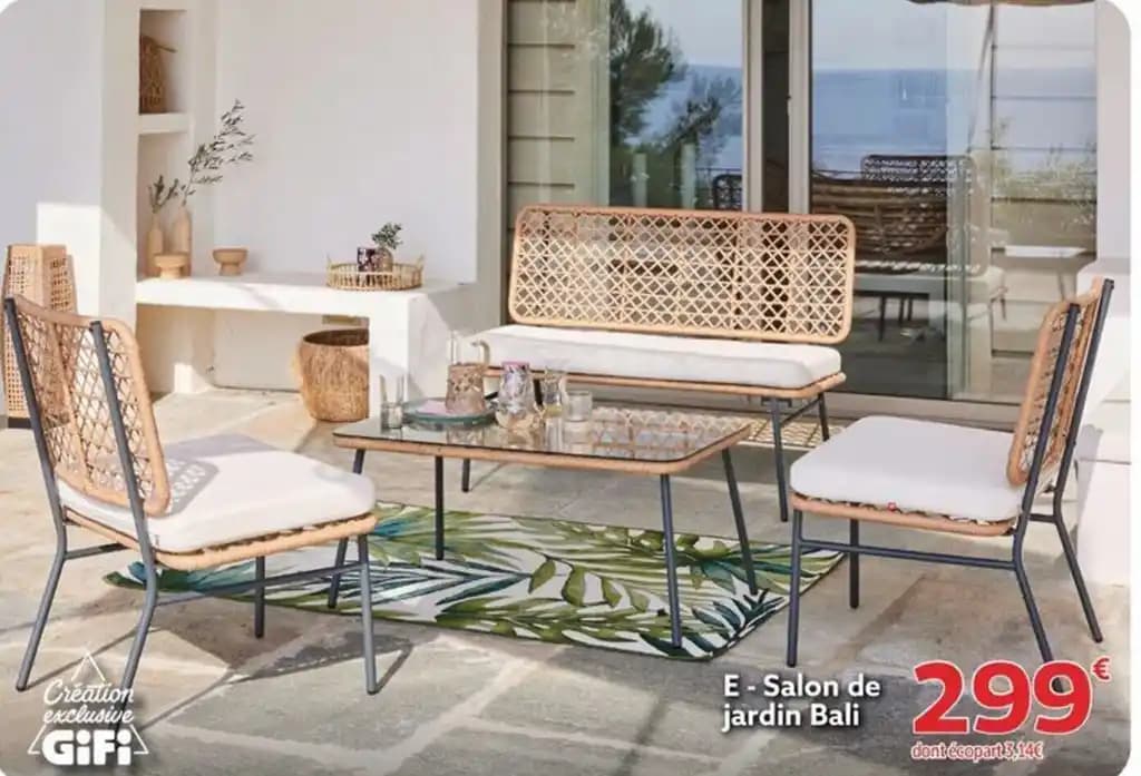 Salon de jardin Bali