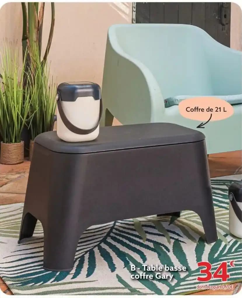 B - Table basse coffre Gary