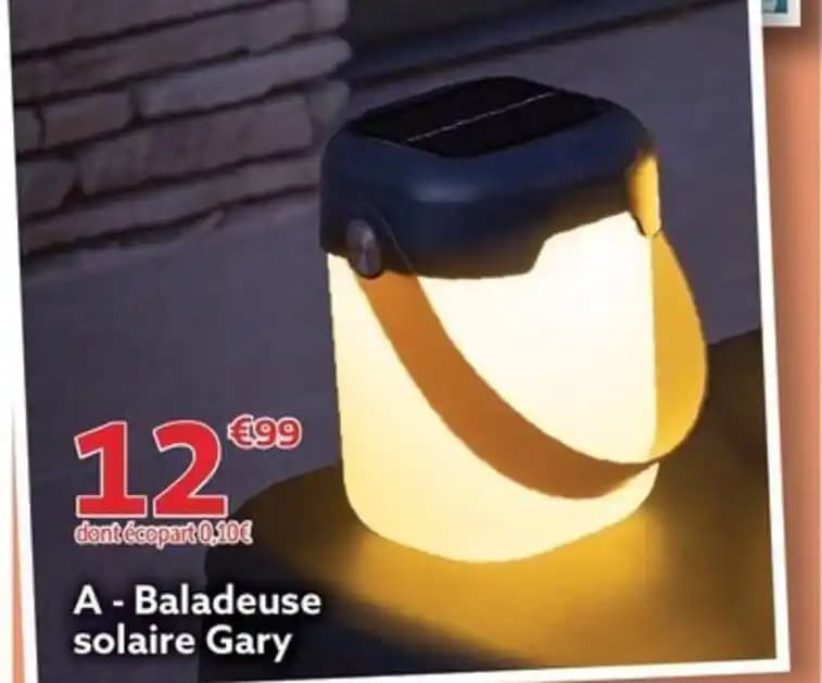 Baladeuse solaire Gary