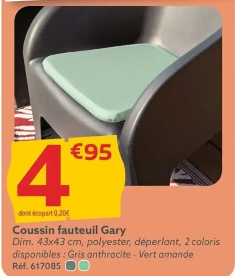 Coussin fauteuil Gary