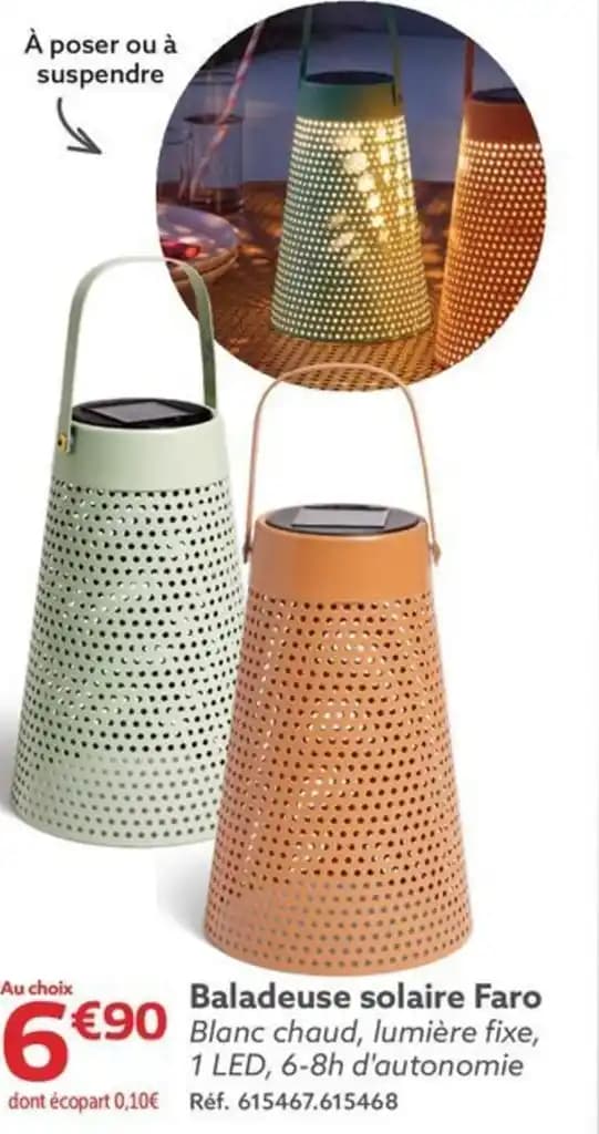 Baladeuse solaire Faro