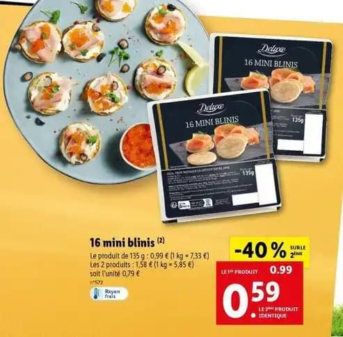 Deluxe - 16 mini blinis