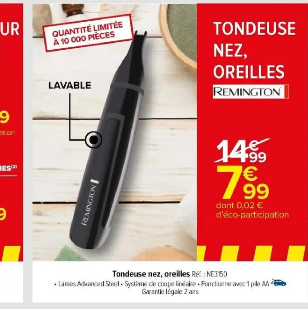 Tondeuse nez, oreilles
