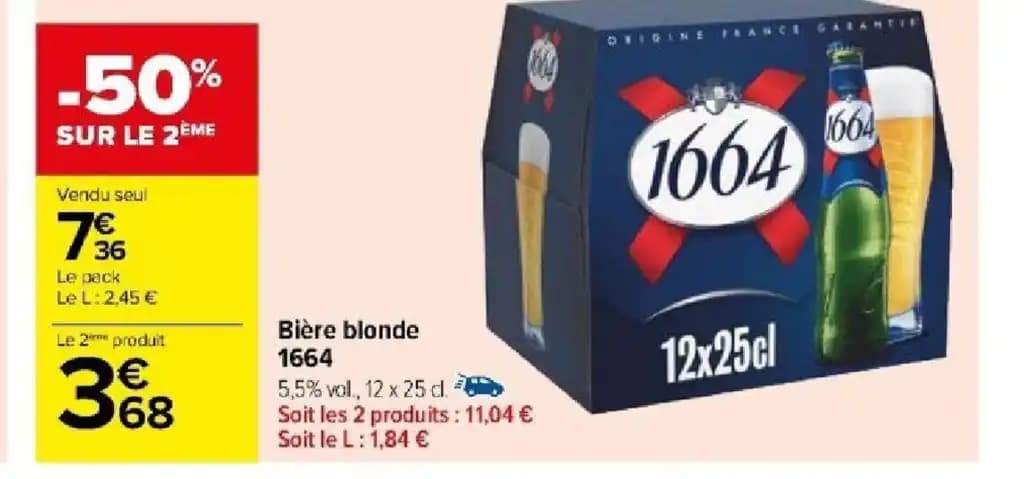 Bière blonde 1664