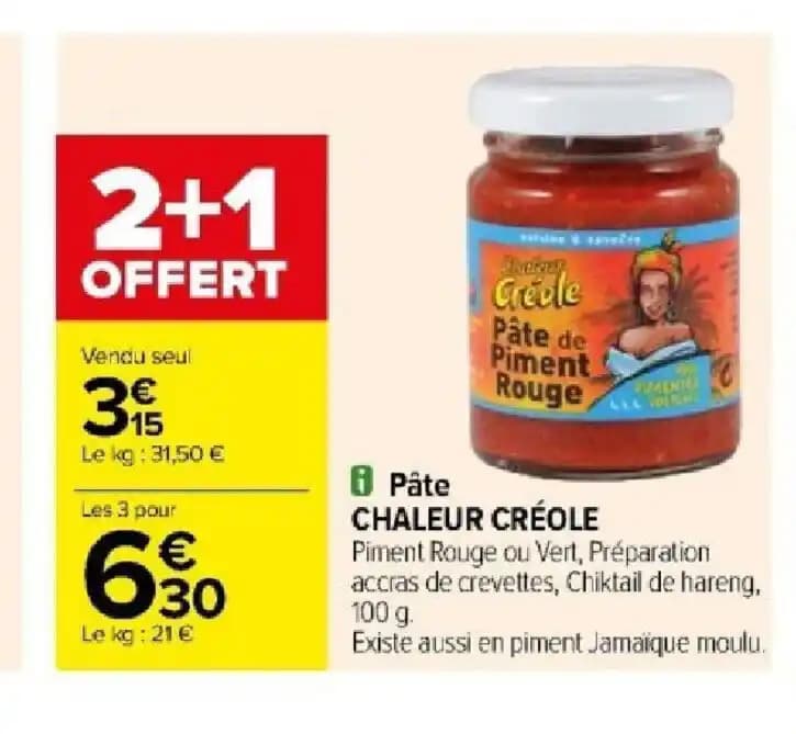 Pâte CHALEUR CRÉOLE