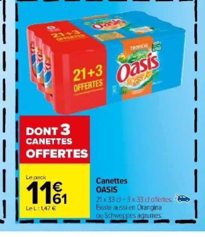 Canettes OASIS