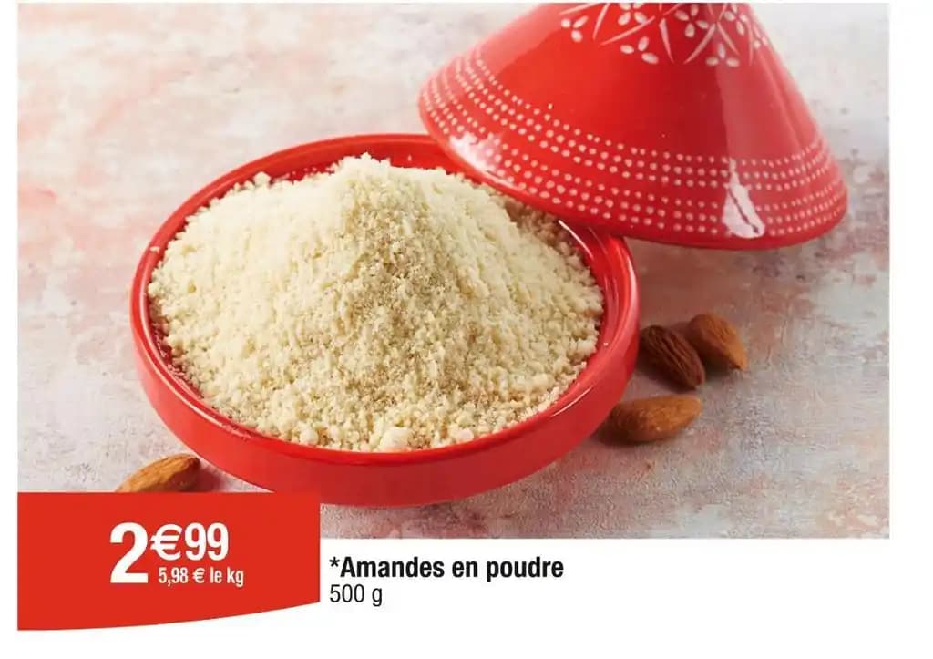 Amandes en poudre