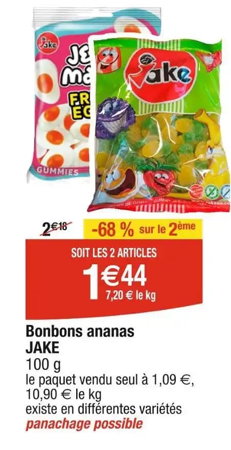 JAKE Bonbons ananas