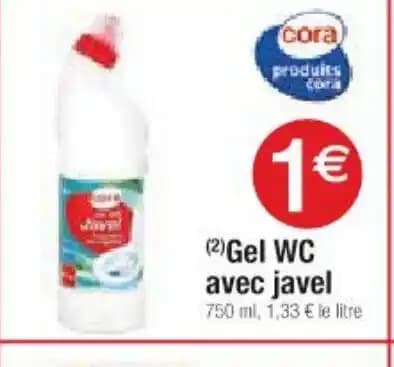 (2) Gel WC avec javel