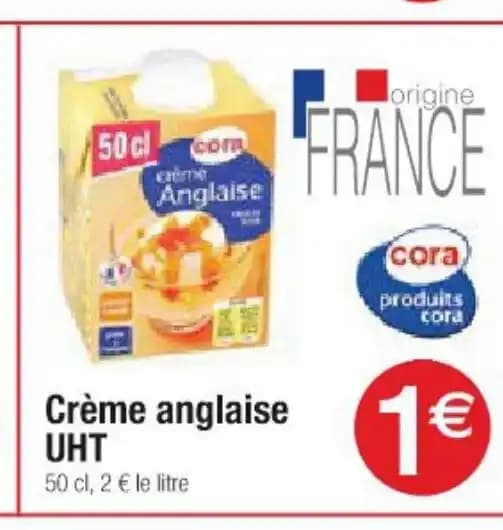 Crème anglaise UHT
