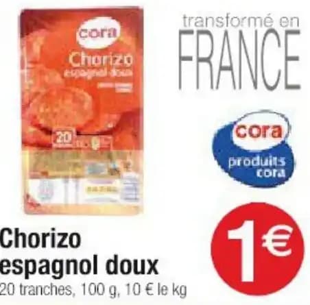 Chorizo espagnal doux