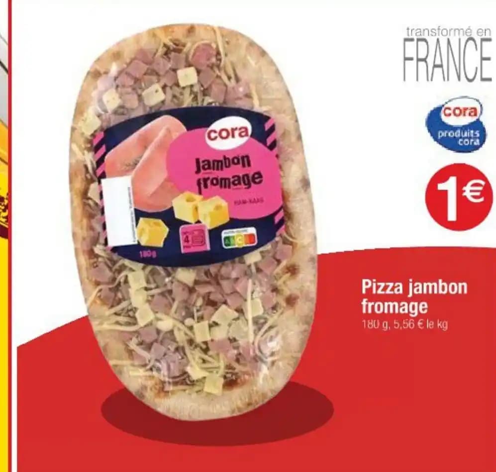 Pizza jambon fromage