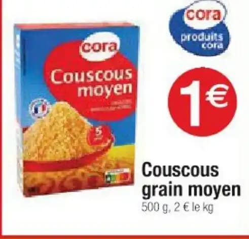 Couscous grain moyen 500 g,