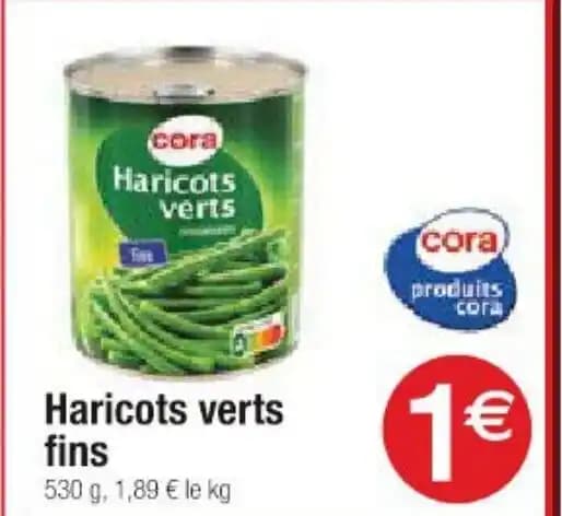 Haricots verts fins