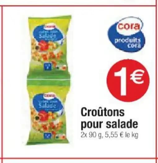 Croûtons pour salade