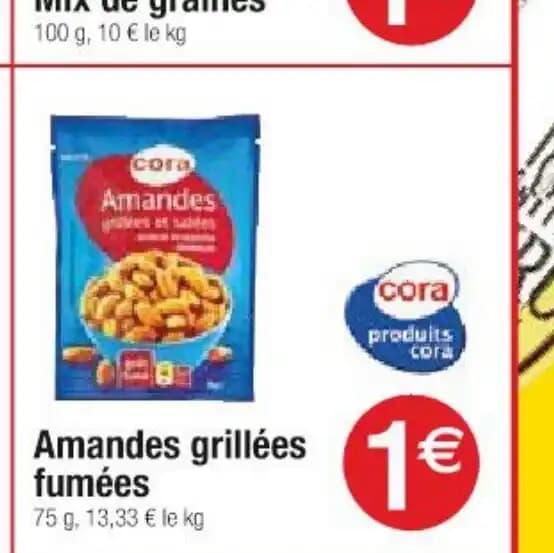 Amandes grillées fumées