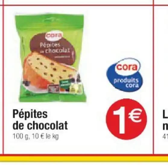 Pépites de chocolat