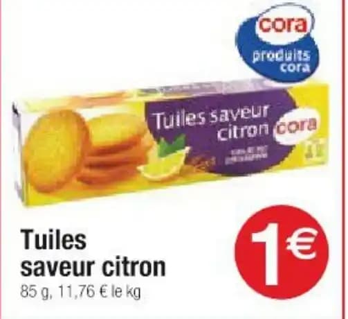 Tuiles saveur citron