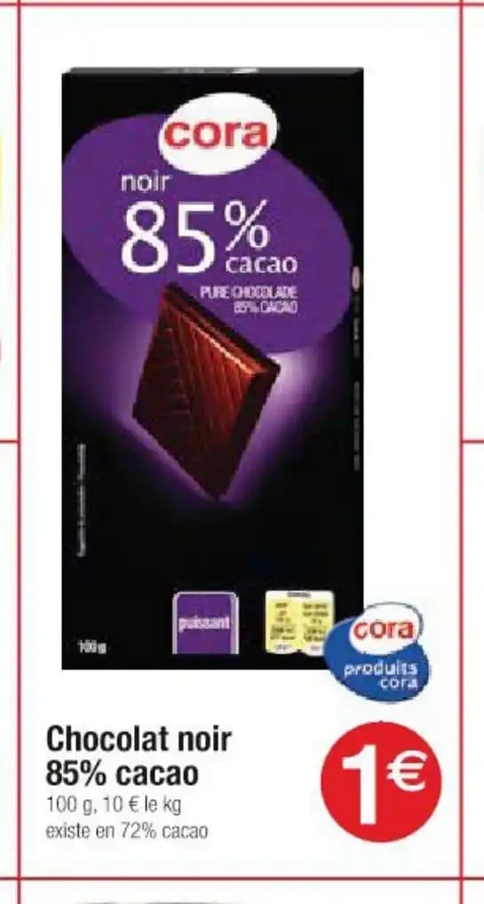 Chocolat noir 85% cacao