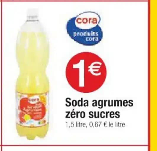 Soda agrumes zéro sucres