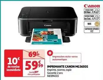 Canon - imprimante mg3650s