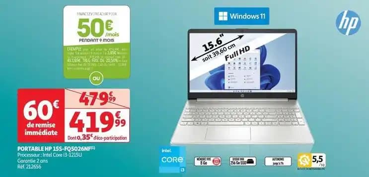 Hp - portable 15s-fq5026nf