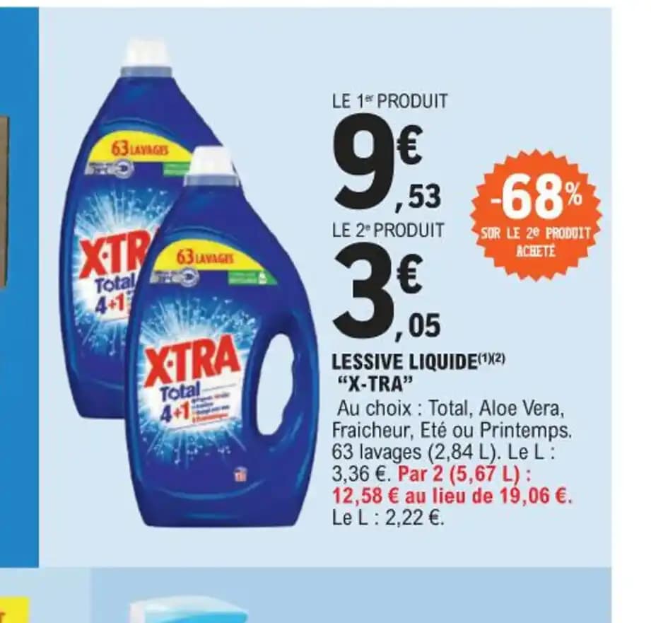 LESSIVE LIQUIDE X-TRA"