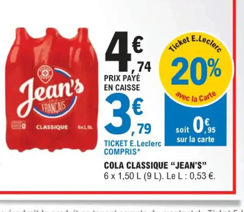 COLA CLASSIQUE "JEAN'S"