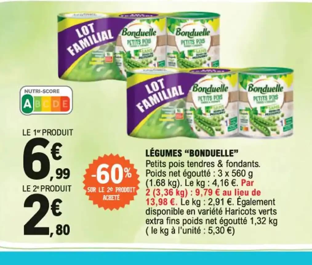 LÉGUMES "BONDUELLE"