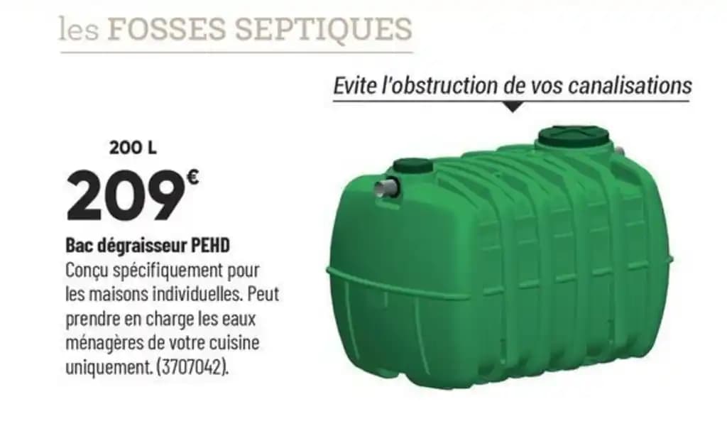 Bac dégraisseur PEHD