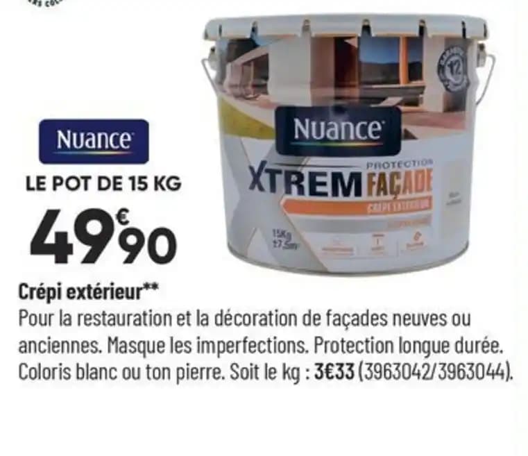 Crépi extérieur✶✶