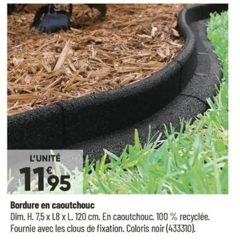 Bordure en caoutchouc